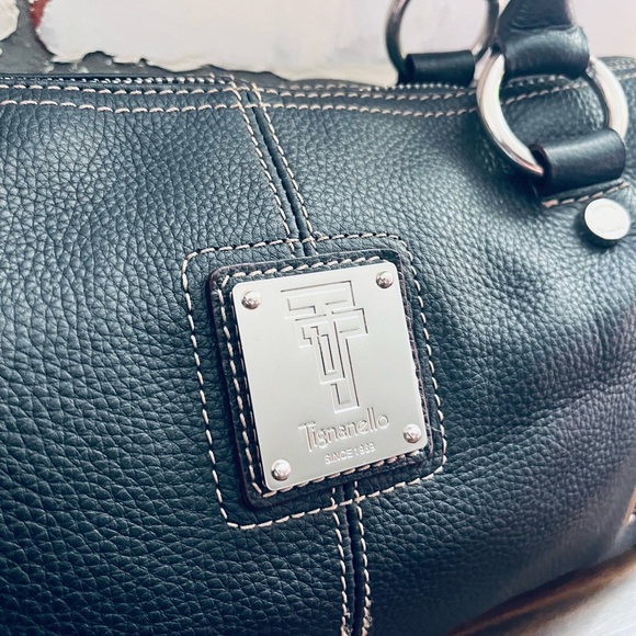 Tignanello Black Leather Shoulder Bag - Picture 2 of 12